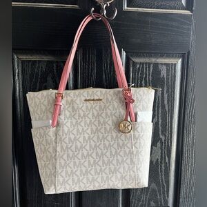 NWT MICHAEL KORS JET SET TRAVEL MEDIUM TOTE PMRSE MULTI